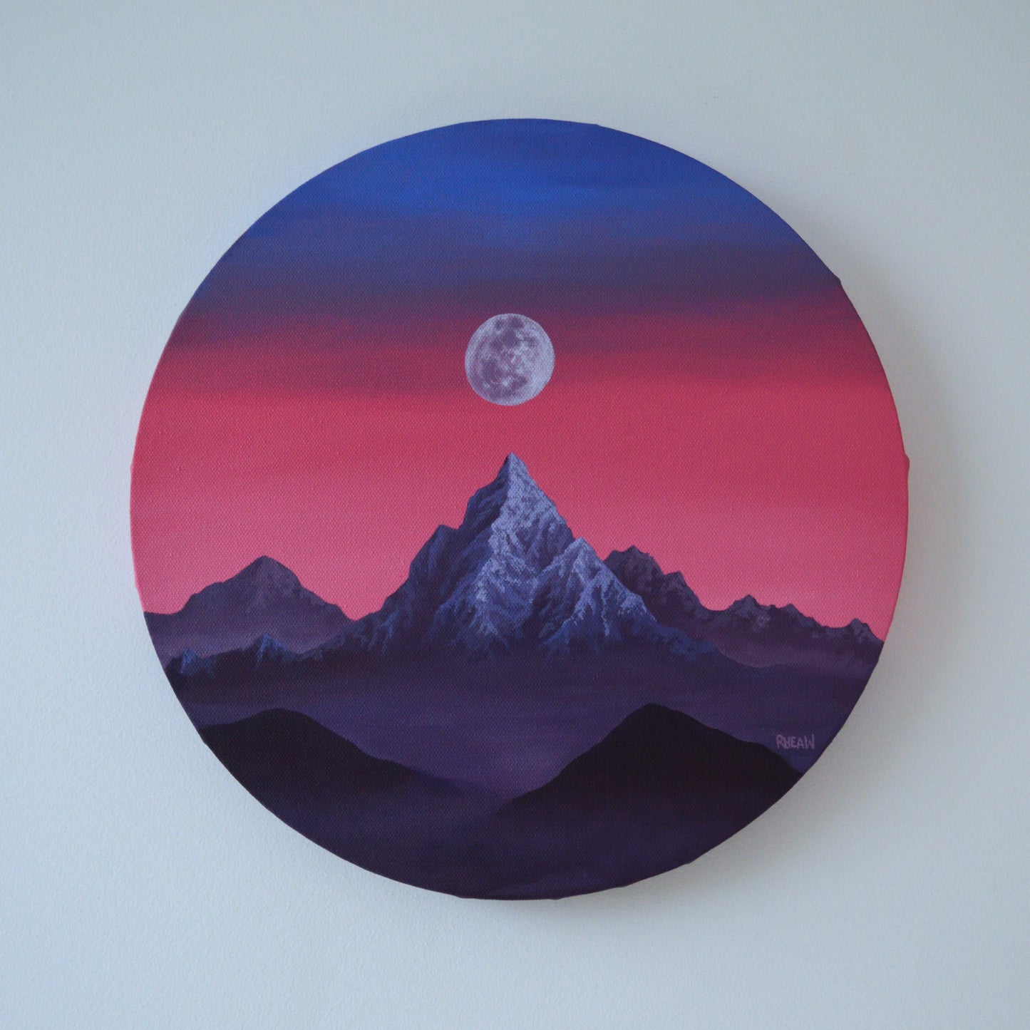 'Pink Skies' painting