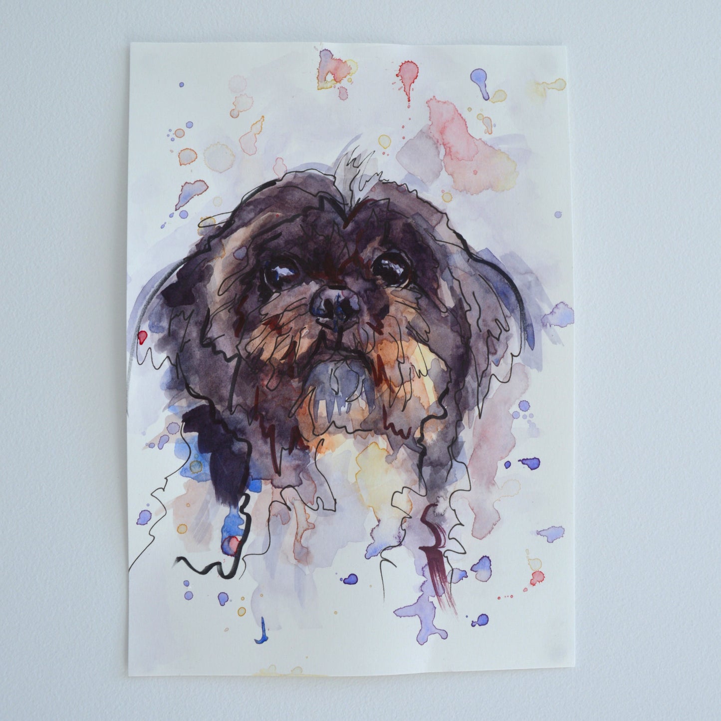Custom Watercolour Pet Portrait Painting