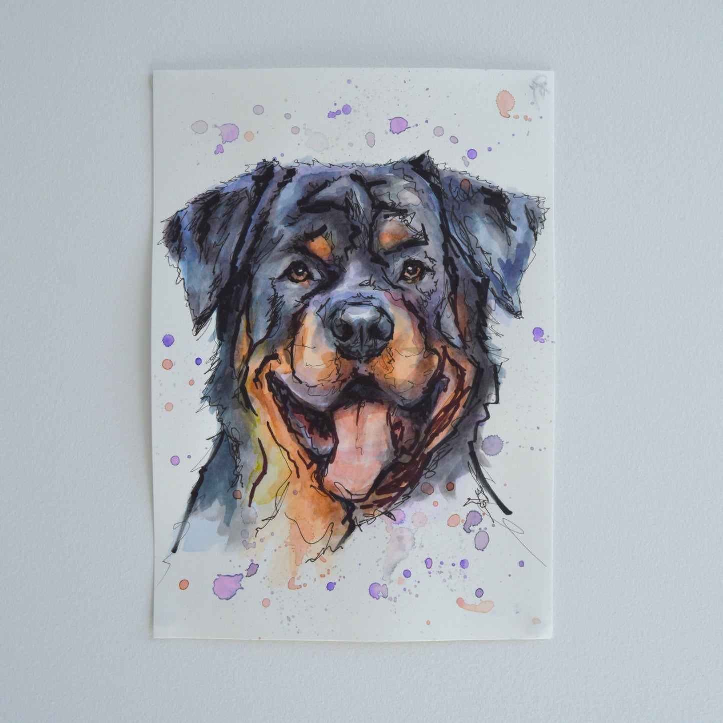 Custom Watercolour Pet Portrait Painting