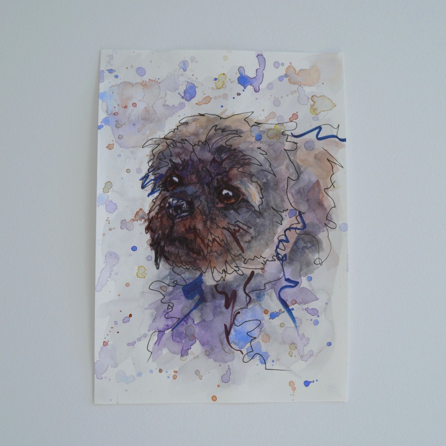 Custom Watercolour Pet Portrait Painting