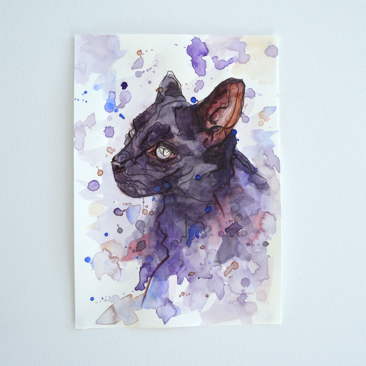 Custom Watercolour Pet Portrait Painting